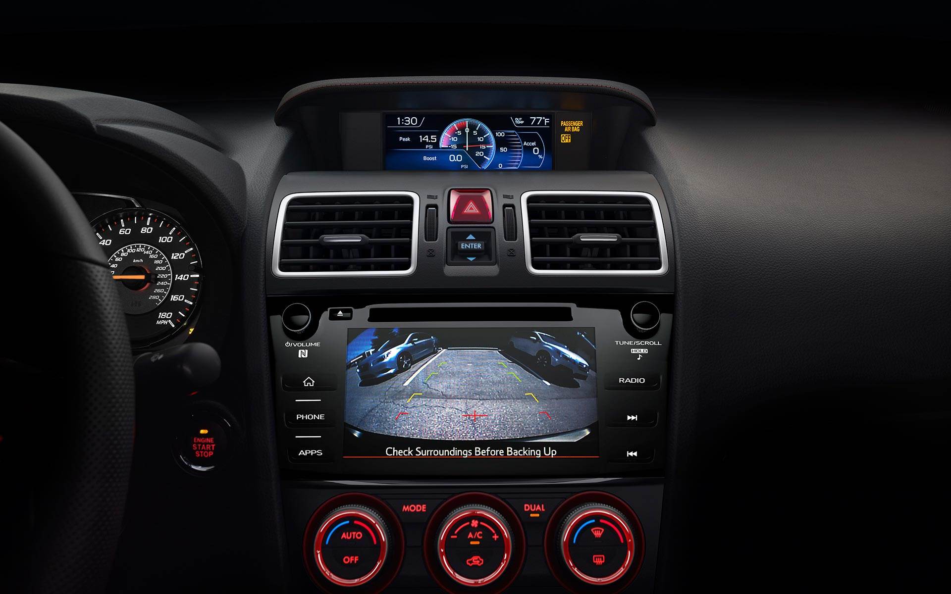 2019 Subaru WRX Interior Console and Display Picture